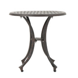 Christopher Knight Home® - Noble House - Lola Outdoor 19" Bronze Finished Cast Aluminum Side Table