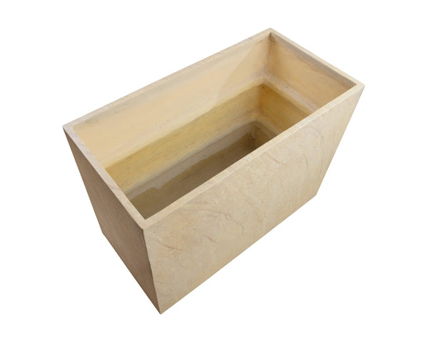 Sunpan LEILANI PLANTER - ELEGANT MODERN RECTANGULAR DESIGN FOR INDOOR AND OUTDOOR SPACES, ANTIQUE BRONZE Taupe 111138