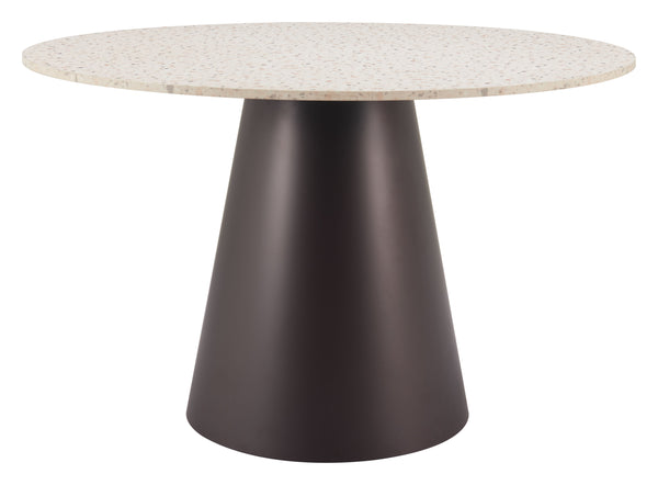 Zuo Modern Jorf Dining Table In Beige & Bronze - Stylish Mdf And Steel Design For Modern Dining Spaces! Beige Mdf,Steel 109928-zuo-modern