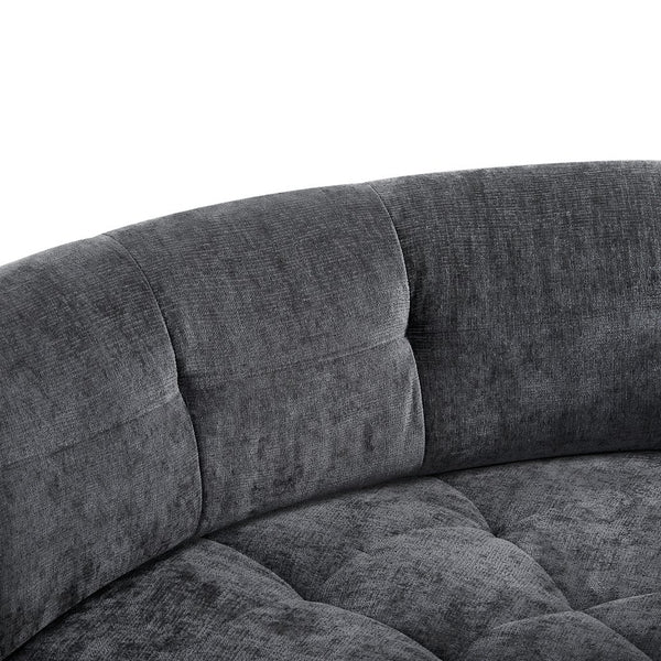 English Elm 119'' Curved L-shaped Sectional with Button Tufting and Pocket Spring Seating N760S0000048E