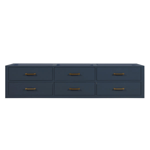 English Elm Blue Double Bath Vanity - Stylish Midcentury Design, Ample Storage & Easy Installation For Modern Spaces B2731P258107