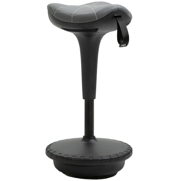 English Elm Vinsetto Active Wobble Stool With 360° Swivel & Adjustable Height For Ergonomic Sitting, Grey W2225P217510-GIGA