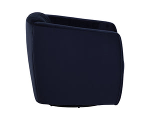 Sunpan Garrison Swivel Lounge Chair - Modern Elegance with Timeless Style and Comfortable Design Features Abbington Navy