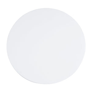 English Elm 27.5" Sculptural Round Coffee Table Hand-painted Gloss Finish for Modern Living Rooms White N772P384682W