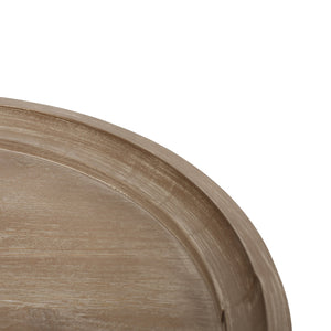 English Elm Christopher Knight Home® - End Table - Elegant French Country Accent Table With Hourglass Design & Natural Faux-Wood Finish N771P239454K