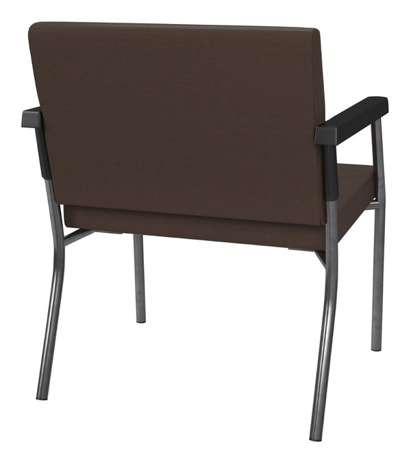 OSP Home Furnishings Bariatric Guest Chair Heavy Duty Metal Frame with Padded Seat for Medical Reception BC9602-K005