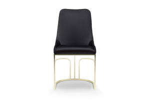 English Elm Emrald 2Pc Modern Velvet Dining Chairs With Gold Legs - Luxurious Comfort & Elegant Design B009P298422