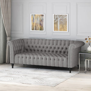 Christopher Knight Home® - Noble House - Barneyville Traditional Chesterfield Sofa With Tufted Cushions