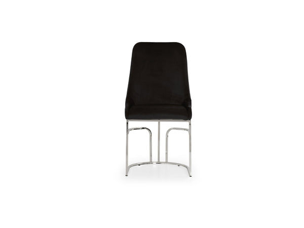 English Elm Emrald Modern Velvet Dining Chairs - Plush Comfort With Black Steel Legs For Chic Home Accent B009P298425