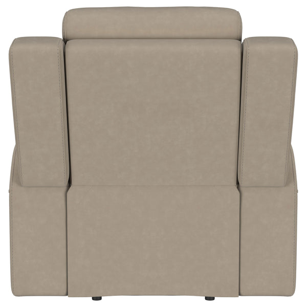 English Elm Slater Channel Tufted Suede Recliner with Pillow Back for Modern Living Rooms B062P440396