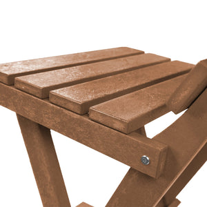 English Elm Harbor Point Recycled Hdpe Outdoor Folding Bar Stool Patio Deck All Season Seating Teak B2745P409657