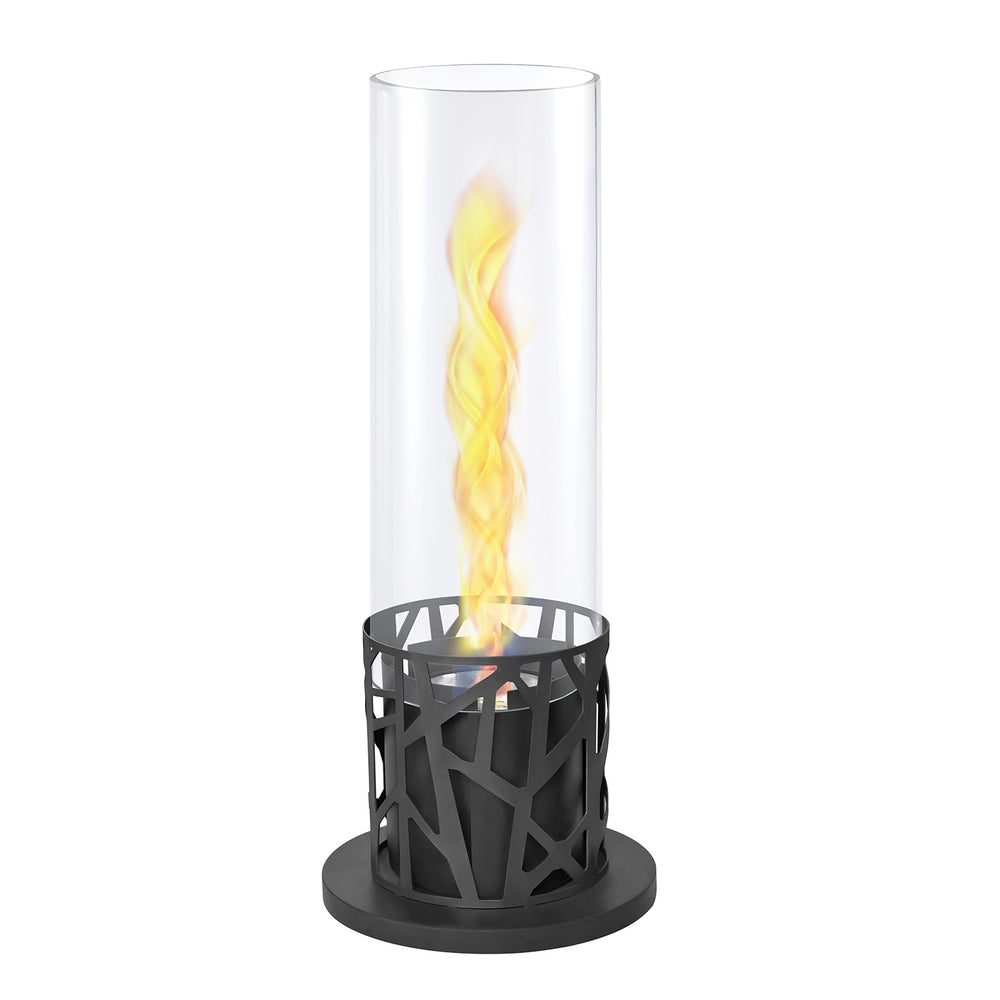 English Elm Tornado Tabletop Bio Ethanol Fireplace Portable Indoor Outdoor Smoke-Free Flame with Glass Guard W1889P397320
