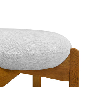 English Elm Christopher Knight Home® - Tara Stylish Wooden Barstool Set Of 2: Walnut Finish With Ivory Upholstery For Modern Spaces N775P333863W