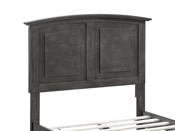 English Elm Hammond Farmhouse Twin Storage Bed with Panel Headboard and Two Under Drawer Gray B078S00674