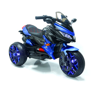 English Elm Kids Electric Three Wheel Motorcycle with Led Lit Wheels Pu Seat and Bluetooth Audio W1760P252040