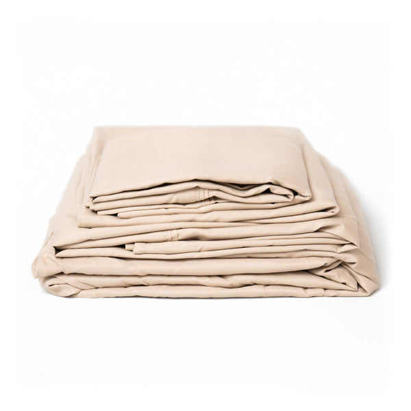 English Elm Thread™ Split California King Bamboo Rayon Sheet Set Cooling Hypoallergenic Bedding Khaki B337P356808