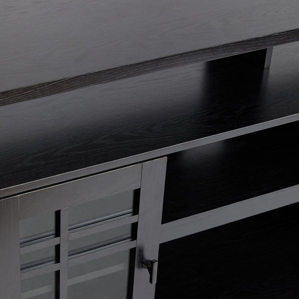 58" 2-Door Transitional Sideboard Black HTTD5DBL2 Walker Edison