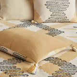 INK+IVY Arizona BOHO 3 Piece Cotton Duvet Cover Set II12-1115 Yellow