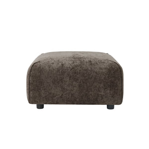 English Elm Plush Square Ottoman with High-density Padding for Living Room Seating and Footrest Use N767P399472R