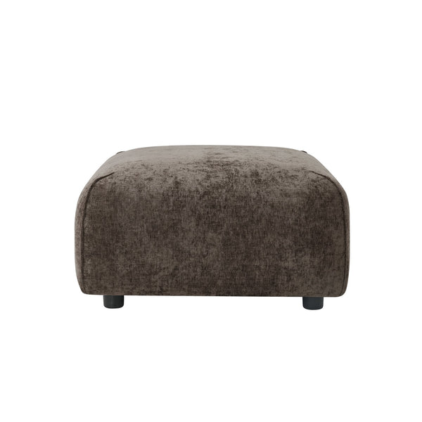 English Elm Plush Square Ottoman with High-density Padding for Living Room Seating and Footrest Use N767P399472R