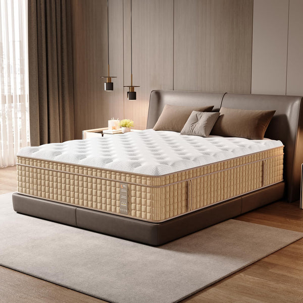 English Elm 14 Inch Queen Hybrid Mattress Gel Foam Pocket Springs Cooling Certipur Certified B2716P242969