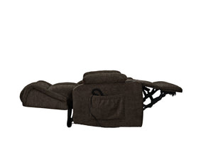 English Elm Lusio Power Lift Recliner with Linen Upholstery Pocket Coil Seat and Cup Holders B2726P469549