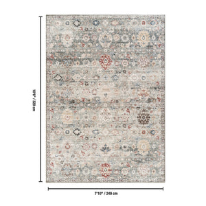 English Elm Majestic Green Traditional Area Rug Polyester Pile Stain Resistant Living Room B186P428853
