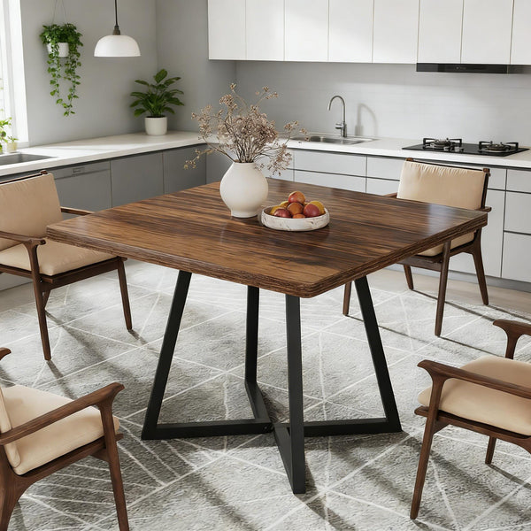 English Elm Compact Round Wood Dining Table Natural Grain Finish Seats Four Small Space Apartment T3971P449271