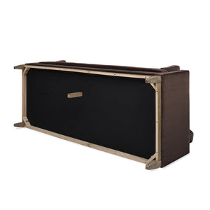 English Elm Jennifer Taylor Home - Knox 84" Modern Farmhouse Sofa In Deep Brown Velvet - Family-Friendly Comfort & Style For Your Home B2719P238332