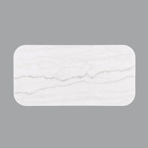 English Elm Contemporary Rectangle Cocktail Table With Marble Top & Gold Accents - Elegant Living Room Centerpiece B2741P395390