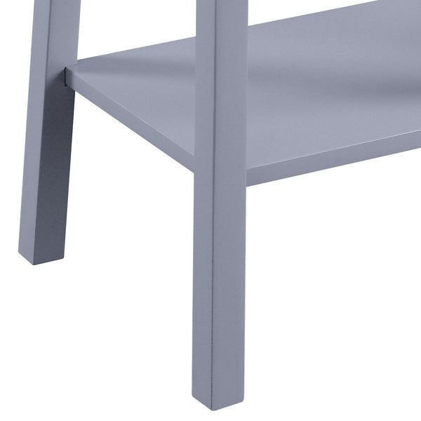 English Elm Kaife Gray Accent Table with Slim Drawer & Open Display Shelf, Synthetic Wood, Compact 15"x10"x13" B2726P243279