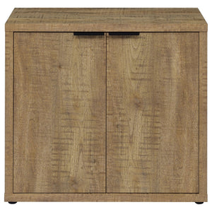 English Elm Pamplona 2-Door Accent Cabinet: Rustic Mango Wood Finish With Industrial Metal Hardware & Storage Solutions B062P299945-GIGA
