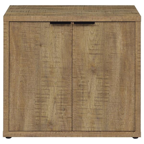 English Elm Pamplona 2-Door Accent Cabinet: Rustic Mango Wood Finish With Industrial Metal Hardware & Storage Solutions B062P299945-GIGA