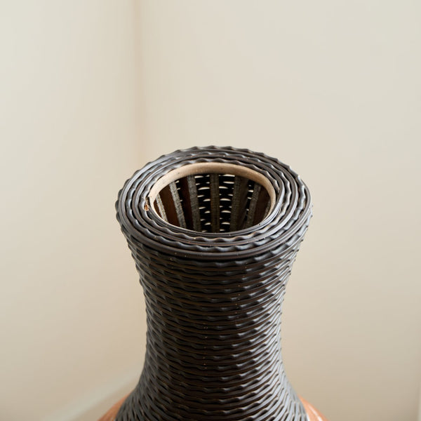 English Elm 39.4" Handcrafted Pvc Tall Floor Vase Textured Boho Accent for Entryway or Living Room W2796P446190