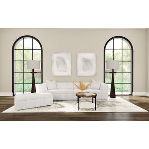 English Elm Sooke Boucle Fabric Rectangular Ottoman Versatile Footrest or Extra Seat for Living Rooms B062P441149