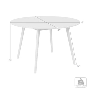 English Elm Kylie Outdoor Round Dining Table Eucalyptus Wood Stone Top Seats Six Patio B2736P464845