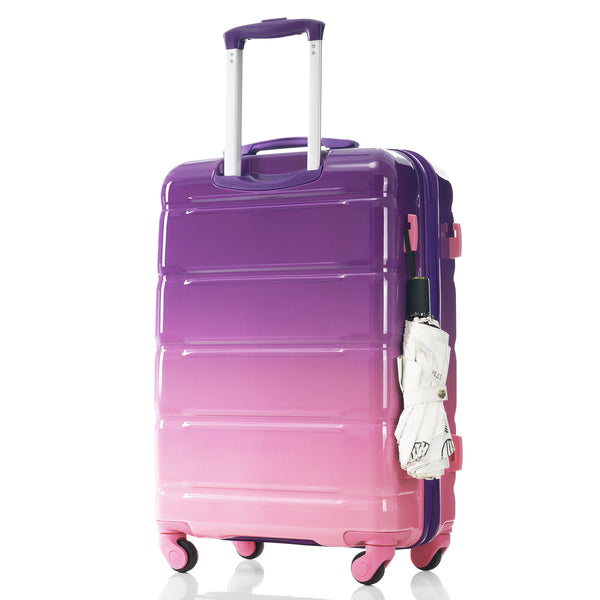 English Elm Luggage 3 Piece Hard Shell Spinner Set with Usb Port Airline Carry-on Travel N726P264892P