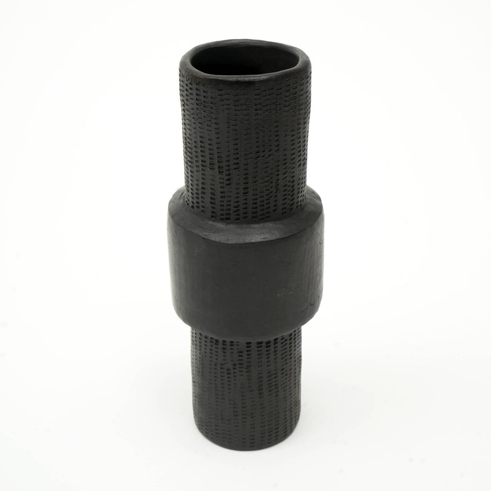 English Elm Longpi Handmade Black Pottery Décor Object - Unique Tangkhul Naga Art For Modern Interiors B346P369759