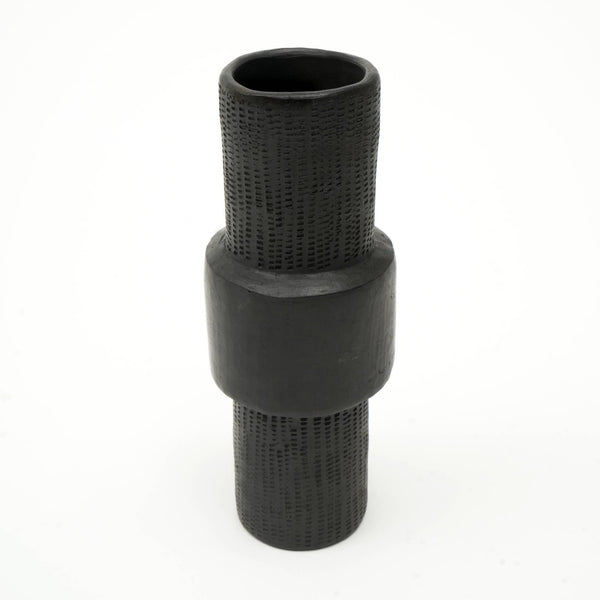 English Elm Longpi Handmade Black Pottery Décor Object - Unique Tangkhul Naga Art For Modern Interiors B346P369759