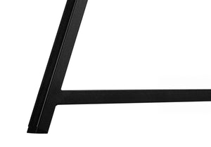 English Elm Computer Desk With Grey Stone Laminate Top & Black Metal Base - Modern Home Office Furniture Solution B2710P219836