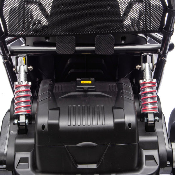 English Elm 24v Dual Motor Kids Go Kart with Drift Mode Roll Cage and Rear Suspension Ages 6 to 12 W1578P454061
