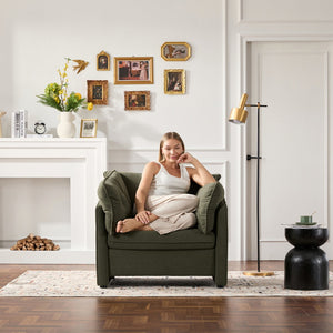 English Elm Modern Chenille Oversized Armchair - Stylish Lounge Chair For Living Room, Bedroom & More! W2997P236136