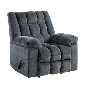 English Elm Gentle Rocking Reclining Chair with Chenille Upholstery, Ultra-Comfort Seat, Smooth Motion Recliner for Living Room Relaxation and Support Gray 41 L x 32 W x 29 H B011P347319