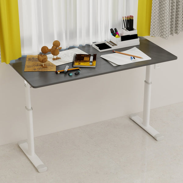 English Elm Adjustable Study Desk For All Ages – Compact, Height-Adjustable, Multi-Use Desk For Home & Office W1935P338370