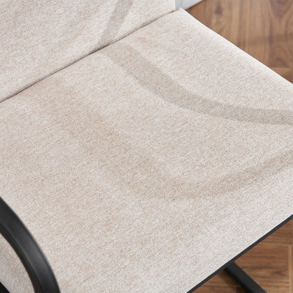 English Elm Set Of 2 Modern Upholstered Counter-Height Bar Stools With Armrests - Stylish & Comfortable Dining Chairs W1901P225273-GIGA