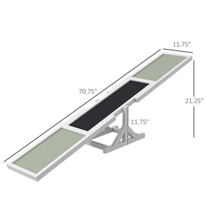 English Elm Dog Agility Training Seesaw Solid Fir Wood Anti-slip Plank for Backyard Courses T3971P435548