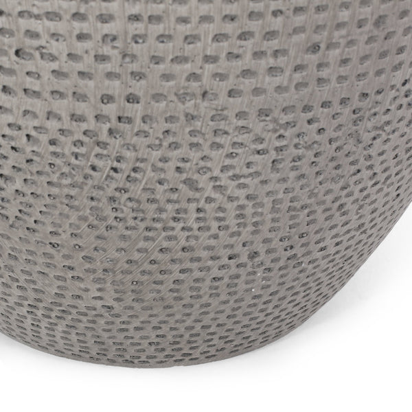 English Elm Outdoor Lightweight Concrete Cylinder Side Table for Patio Pool Deck or Balcony 73445.00