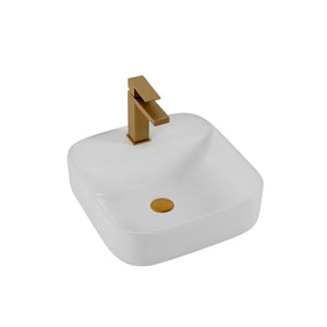 English Elm Bothwa Square Vessel Sink Vitreous Ceramic Above Counter Basin Cupc Certified B2724P262844