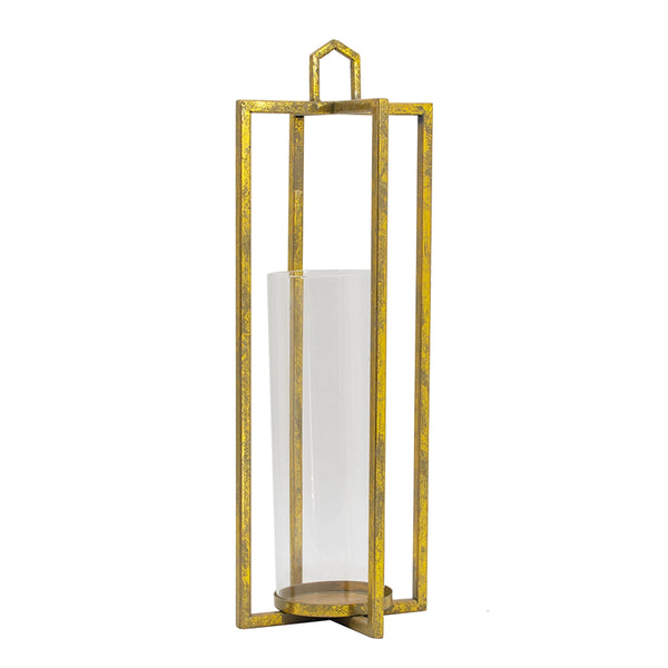 English Elm Set of 3 Graduated Iron Lanterns with Rustic Gold Finish for Glam Interiors W2078P481351