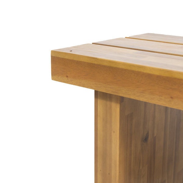 English Elm Christopher Knight Home® - NAHANNI Bench - Natural Acacia Wood Rustic Outdoor Slat Design, Durable 57" Wide Seating Charm 65663.00